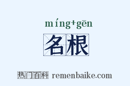 名根是什么意思的图片